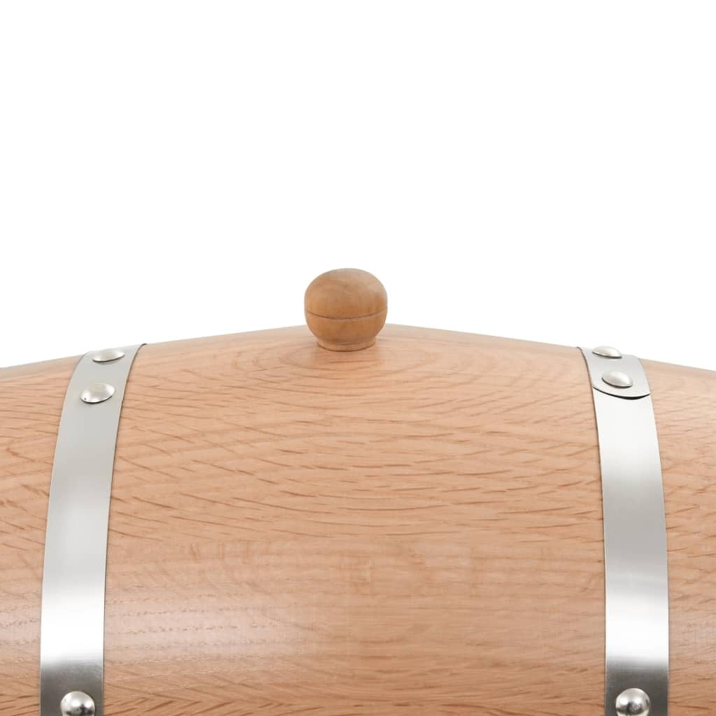 Mobili, botte di vino con rubinetto, in legno massello di rovere, 6 l