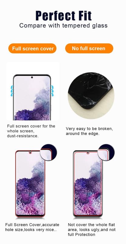 Image of Tempered Glass Screen Protector For Samsung Galaxy S23 5G Privacy Anti Spy with Edge to Edge Coverage and Fingerprint Working.