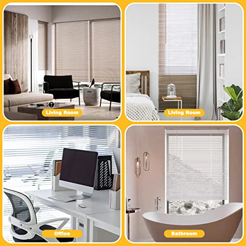 Shanzhuu Valance Clips 2.5 Inch For Blinds, Window Blinds Clips Clear Plastic Hidden Valance Clips For Horizontal Window Blinds Header, Wood Blinds Trim (10 Pcs), Transparent #TOP5