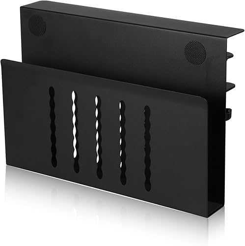 Bandeja de organización de cables de metal, organizador de cables sin taladro, bandeja de cables debajo del escritorio, soporte de almacenamiento de