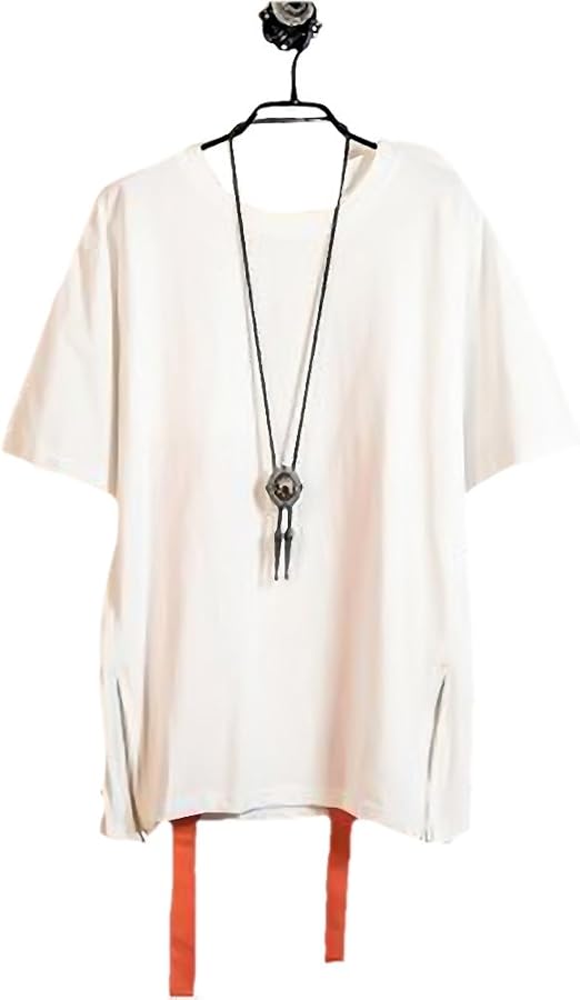 Amazon G G Max メンズ 紐 ファスナー カットソー ゆる ｔシャツ トップス シンプル 男 カジュアル 半袖 Tシャツ カットソー 通販