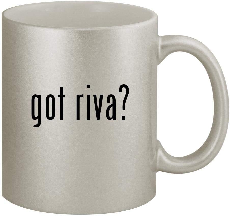 got riva? - 11oz Silver Coffee Mug Cup, Silver