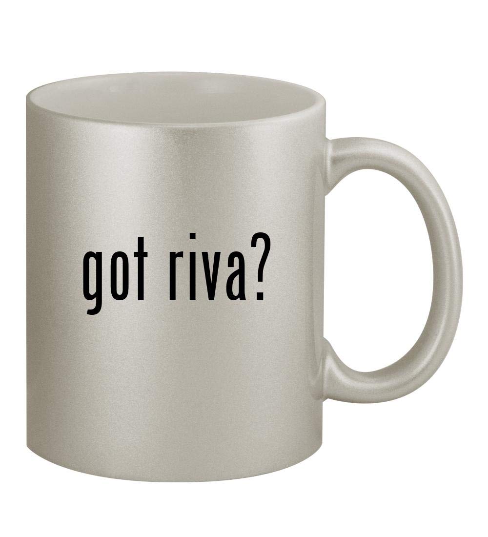 got riva? - 11oz Silver Coffee Mug Cup, Silver