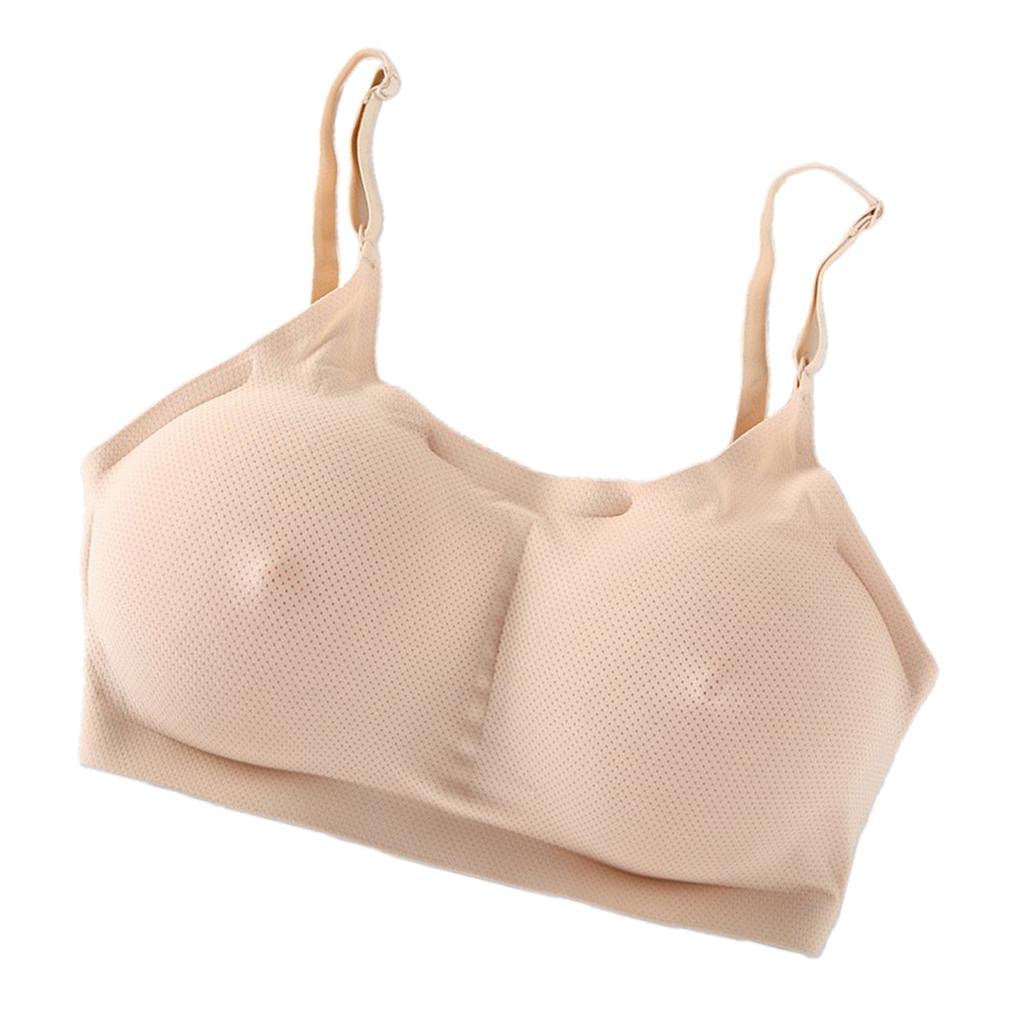 Pocket Bra Crop Top Silicone Fake for Mastectomy Tank Top XS-XL S|Clothing, Shoes & Accessories | Womens Clothing | Clothings & Sleep |1 Piece Breast Forms Bra-image-20