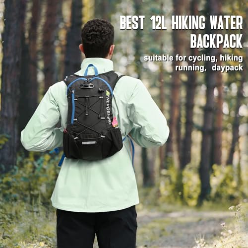 Image of Lightweight Hydration Backpack, Running Backpack with 2L Water Bladder, Hydro Water Daypack for Cycling Hiking Rave for Men Women