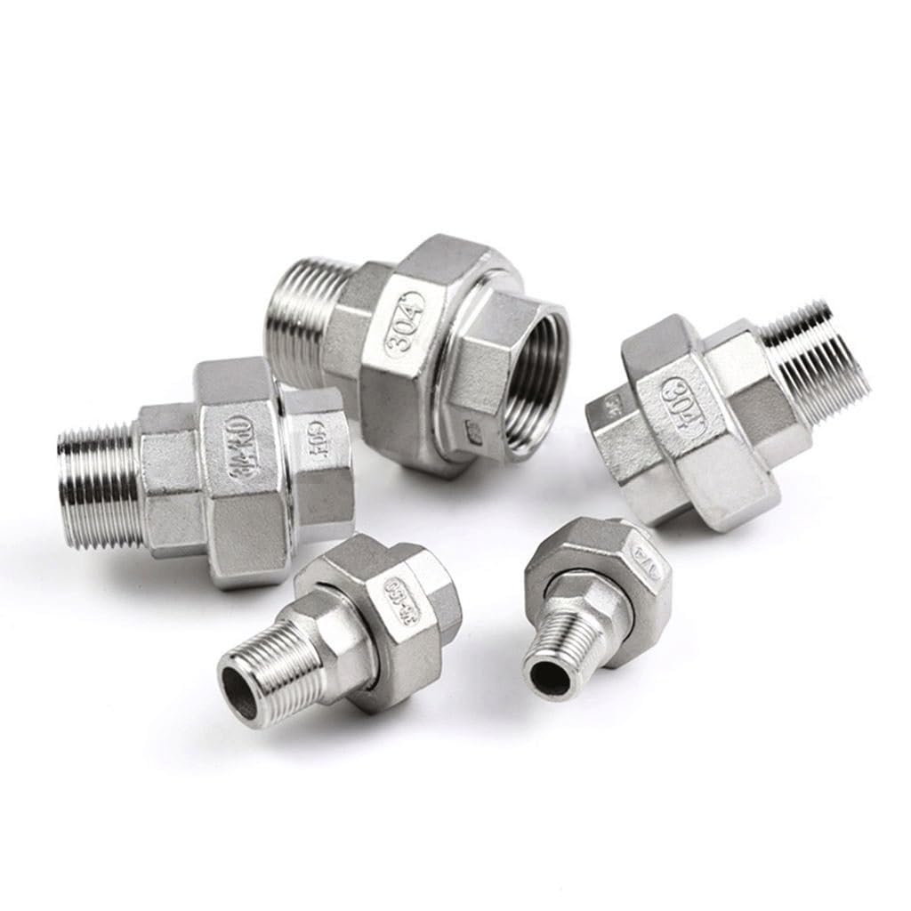 304 Edelstahl-Innengewinde auf Außengewinde-Verbindungsstück-Verbindungsstück-Adapter for DIY-Schlauchverbindungen(1.5Inch)