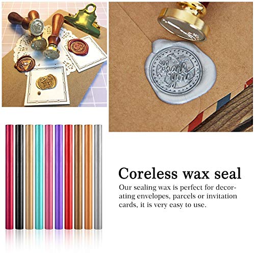 5 stuks zegels stempel wax stick om te verzegelen vintage bruiloft verjaardag uitnodigingen wit ivoor (rood) - Image 6