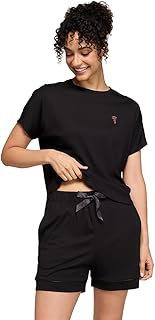 nykd BUTTERY SOFT MODAL COTTON SHORTS COORD SET WITH ROUND NECK GRAPHIC TEE-picture-47