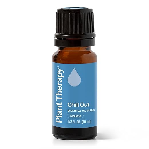 Plant Therapy Chill Out Essential Oil Blend (Formally Let It Go) for Stress & Calming Relief 100% Pure, Undiluted, Natural Aromatherapy, Therapeutic Grade 10 mL (1/3 oz)