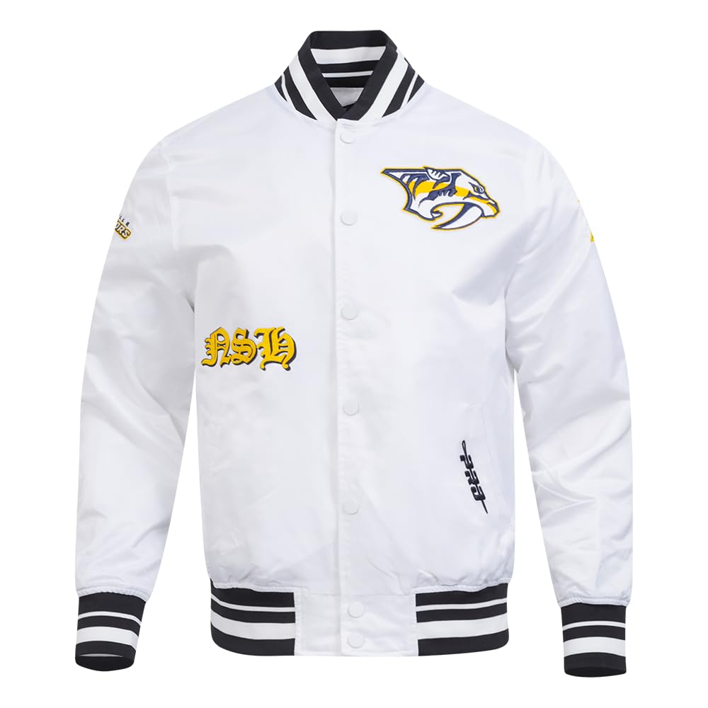 Pro Standard Mens NHL Old English Satin Jacket