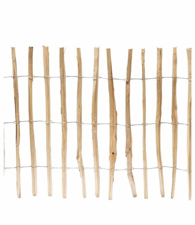 Garmix Staketenzaun Holzzaun Holzlamellen Gartenzaun 5m (120cm 7-8cm)