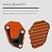Motorcycle Kick stand Extension Plate, Motorcycle Side Stand Foot Enlarger, Foot Side Stand Extension Pad Support Plate, Motorcycle Kickstand Pad Extender Fit for KTM 1290 1050 1090 1190ADV (Black)