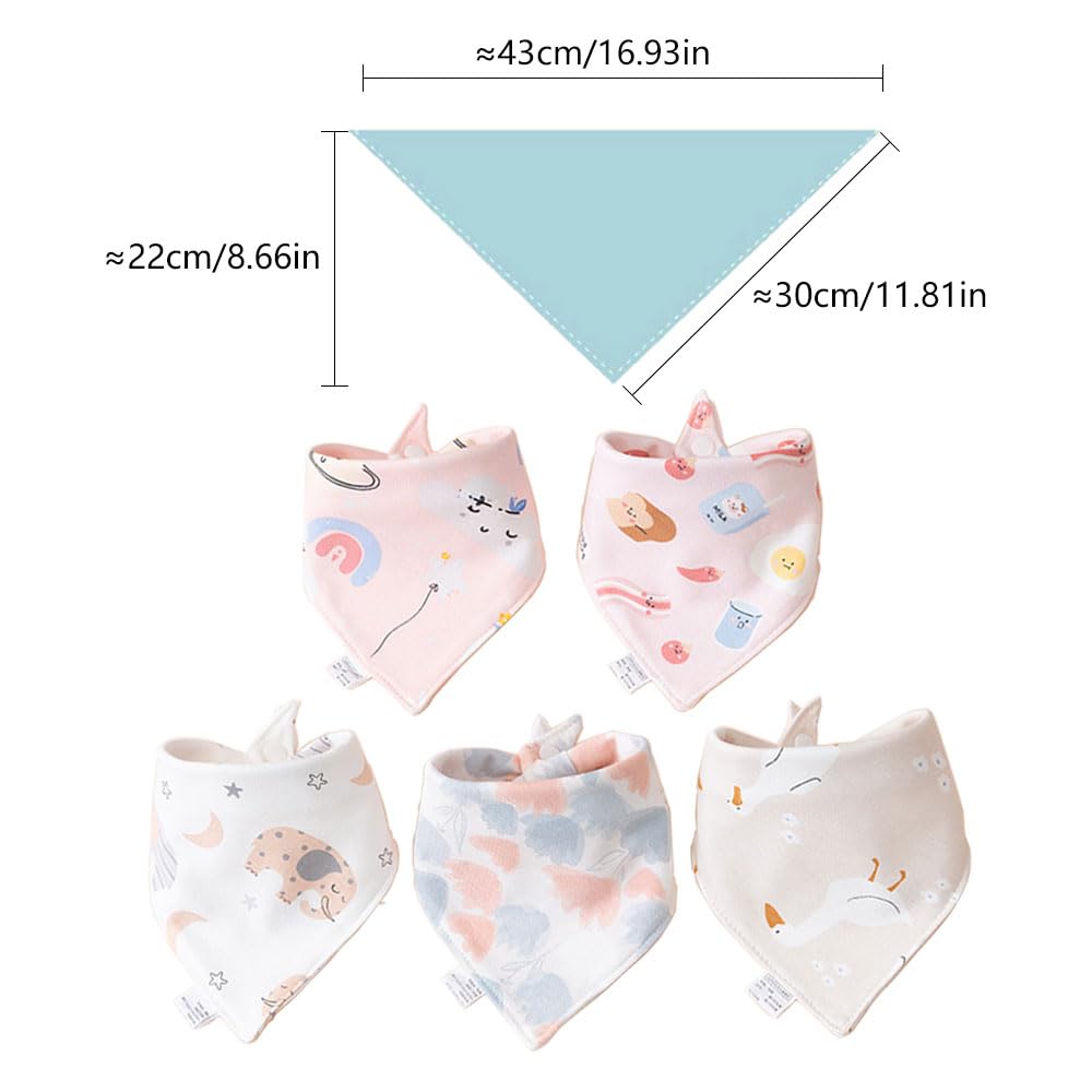bavaglini neonato bandana con bottone bavette dentizione neonati