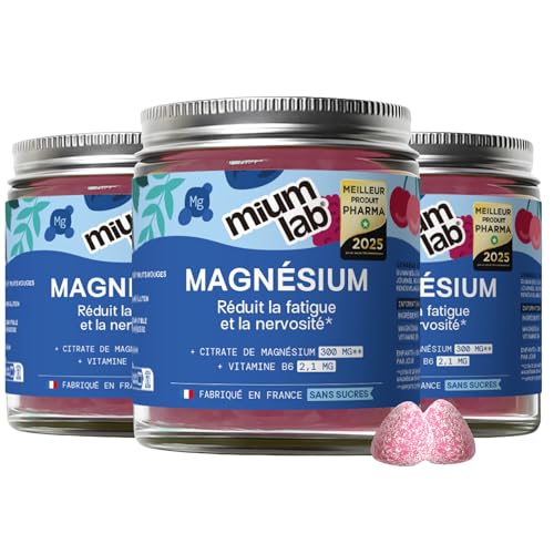mium LAB - Gummies Magnésium sans sucre - 126 gummies
