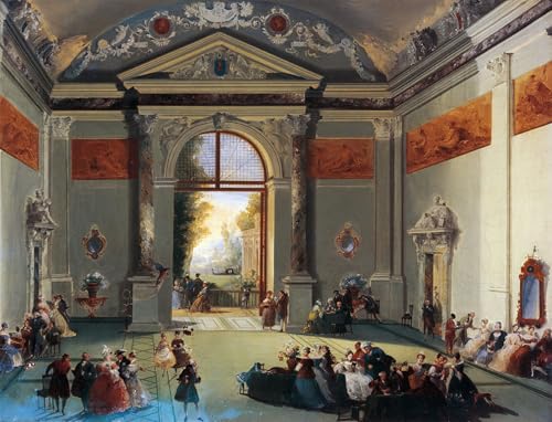 Cuadro famoso veneciano decorativo para salón elegante lienzo Giuseppe Bernardino 60x90