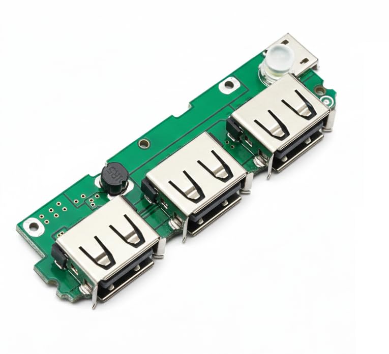 5V 1A 3USB Socket Mobile Power Bank Charger Controller Module-image-2