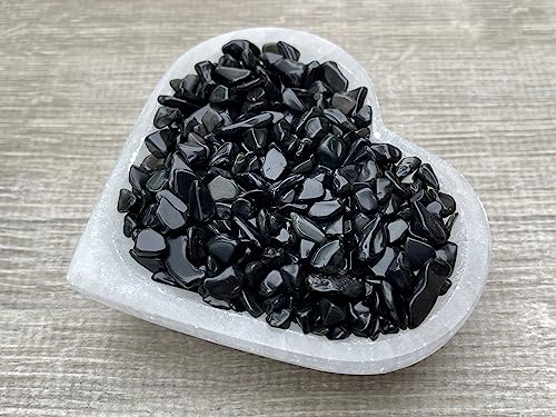 Image of GAF TREASURES 2 oz Lot Natural Rainbow Obsidian Semi Tumbled Gemstone Chips, Crushed Mini Crystals, Undrilled Crystal Chips (Rainbow Obsidian)