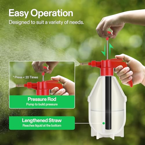 Image of VIVOSUN 50oz Pump Sprayer, Handheld Garden Water Sprayer Bottle (Pack of 2)