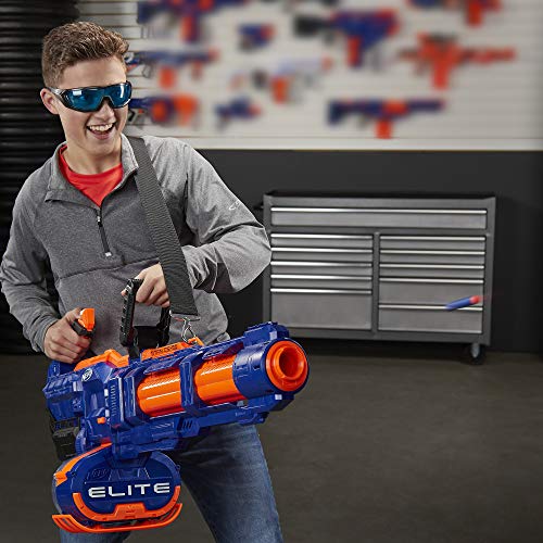 Image of Nerf Elite Titan CS-50 Toy Blaster, Fully Motorized, 50-Dart Drum, 50 Elite Darts, for Kids, Teens, Adults