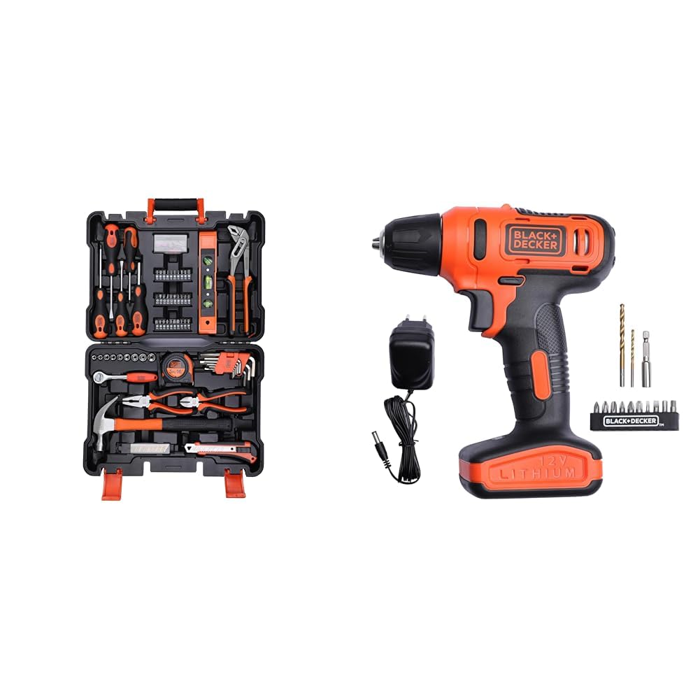 BLACK+DECKER BMT154C Hand Tool Kit for Home & DIY Use (154-Piece