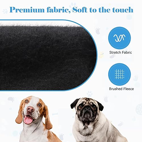 Dog Hoodie Dog Sweaters for Large Dogs,Pet Sweater Soft Solid Brushed Fleece Pet Clothes Pet Hoodie Sweatshirt with Pocket(Black-L) - Image 6