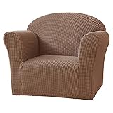  NLCYYQ Housse De Canapé pour Enfants Extensibles Fauteuil d\'enfant Doux, Housse De Protection De Meubles pour Canapé De Bébé pour Tout-Petits (Café)