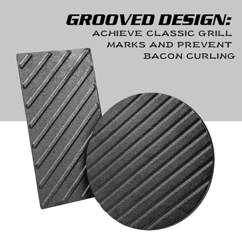 image for vivicreate 8.5 inch Rectangle & 7 inch Round Smash Burger Hamburger Sm