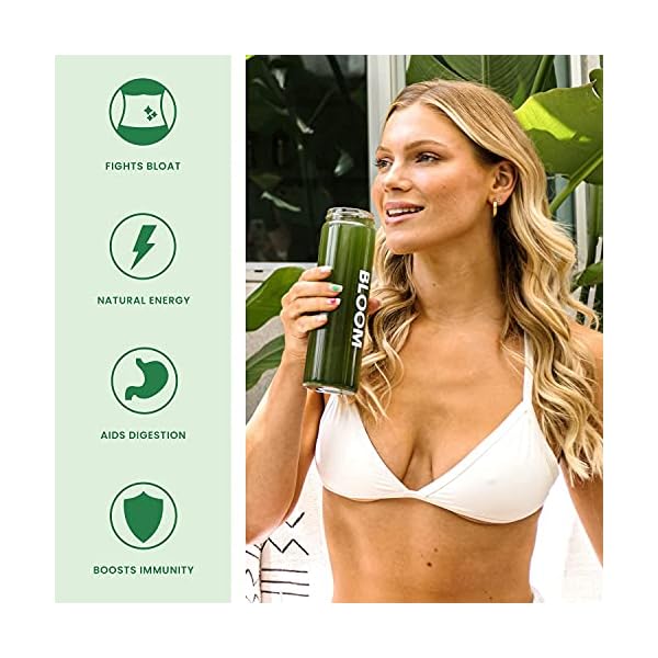Bloom Nutrition Super Greens Powder Smoothie & Juice Mix - Probiotics for Digestive Health & Bloating Relief for Women, Digestive Enzymes with Superfoods Spirulina & Chlorella for Gut Health (Berry)