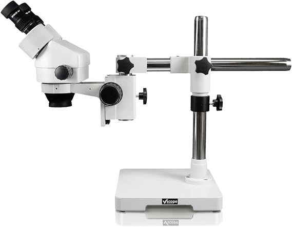 VS-3EZ-IFR07 Binocular Zoom Stereo Microscope | 10x WF Eyepiece | 0.7X4.5X Zoom, 3.5X90x Magnification, 0.5X & 2X Auxiliary Lens