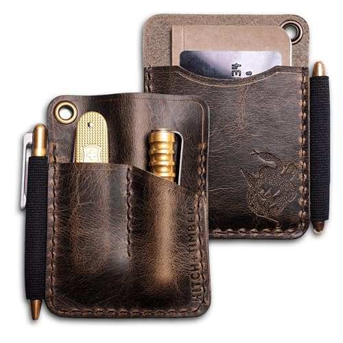 The Mini Engineer - Hitch and Timber EDC Wallet for Everyday Carry Gear (Brown Nut)