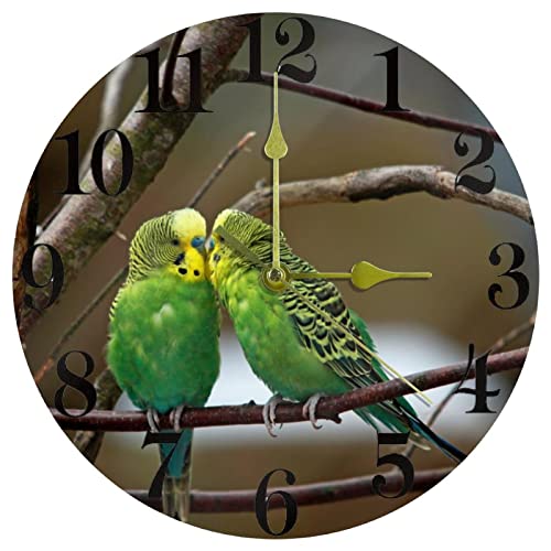 Horloges murales sans tic-tac vertes pour chambre et étude - 2