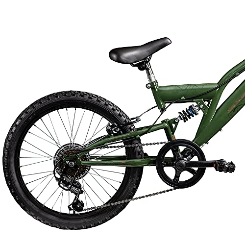 Galano FS180 Kinder Fahrrad ab 6 Jahre Mountainbike Fully ab 120 cm für Mädchen und Jungen, 20 Zoll, 6 Gang Schaltung, MTB Unisex Kinderrad mit V Brakes – Bild 5