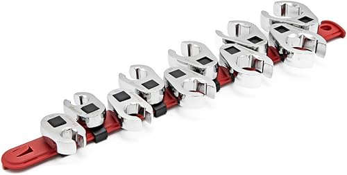 Crescent Juego de llaves SAE de 10 piezas de 3/8 pulgadas con tuerca de apertura - CCFWS0N