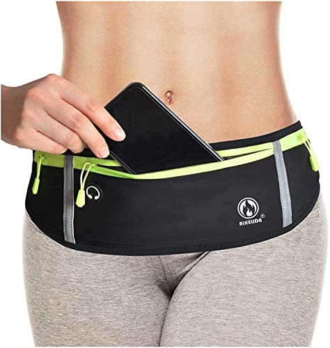 Image of Running Belt for Women Men - Best Comfortable Fanny Pack Waist Pack Bag Pouch Running Phone Holder That Fit All Phone Models and Fit All Waist Sizes for Running, Workouts, Cycling, Traveling