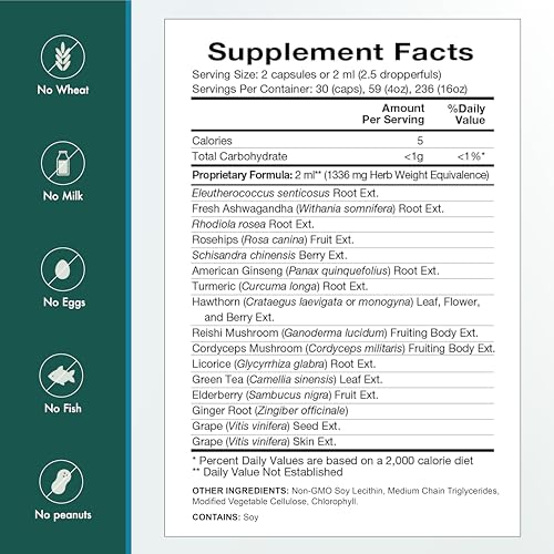 Image of Natura Health Products Vital Adapt Supplement - Daily Nourishing Adaptogenic Tonic for Endocrine Function Support - Featuring Rhodiola, Ashwagandha, Cordyceps, Reishi (60 Capsules)