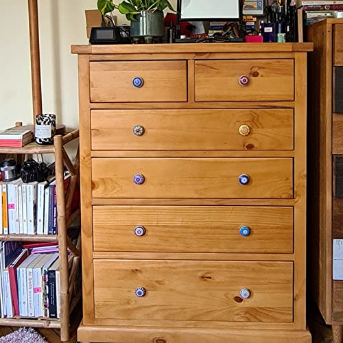 Hopofly Ceramic Knobs Multi Color Multi Design Ceramic Door Knobs Kitchen Cabinet Drawer Pulls Hardware Knobs Cabinet Knobs Drawer Knobs (30, Multicolor) #TOP4