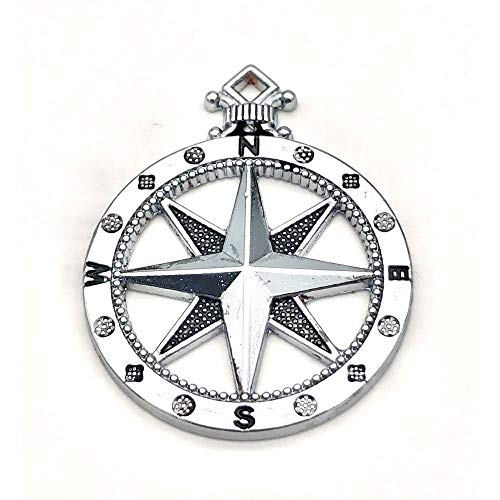 4X3.2 CM CIRCA Publilancio srl Ciondolo ROSA DEI VENTI in metallo 4x3.2 cm BOMBONIERA TEMA MARE