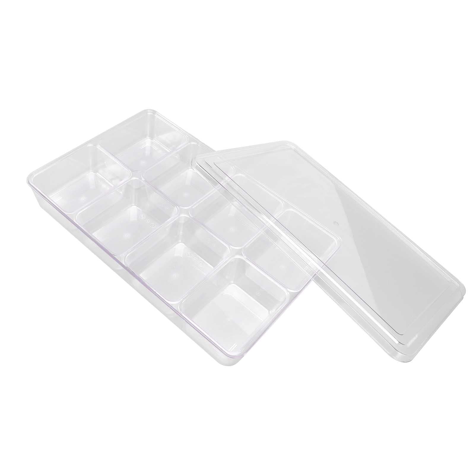 Scatola per condimenti di grande capacità, barattolo per condimenti con scomparti classificati, dispenser di spezie in plastica resistente al calore per la conservazione di cereali (8 Cavità)