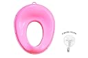 TECHHARK® Baby Potty Training Toilet Seat 2 Pcs Combo for Boys and Girls Kids, Non-Slip with Splash Guard, Fits Round & Oval Toilets, Free Includes Storage Hook (Pink 'n' Pink) gallery image