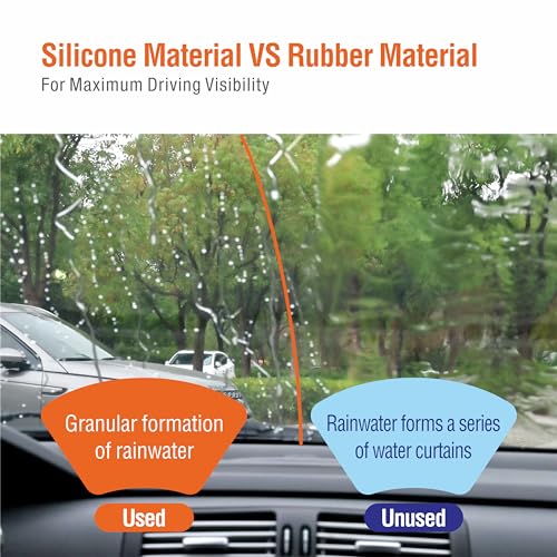 Wowiper WOW-SILICONE-0011-2814 Silicone 28 And 14 Inch Windshield Wiper Blades Replacement thumb #1