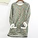 Womens Long Sherpa Lined Tunic Winter Warm Sherpa Lined Long Sleeve Pullover Loungewear Cropped Sweatshirts for Women X-Large Light Green