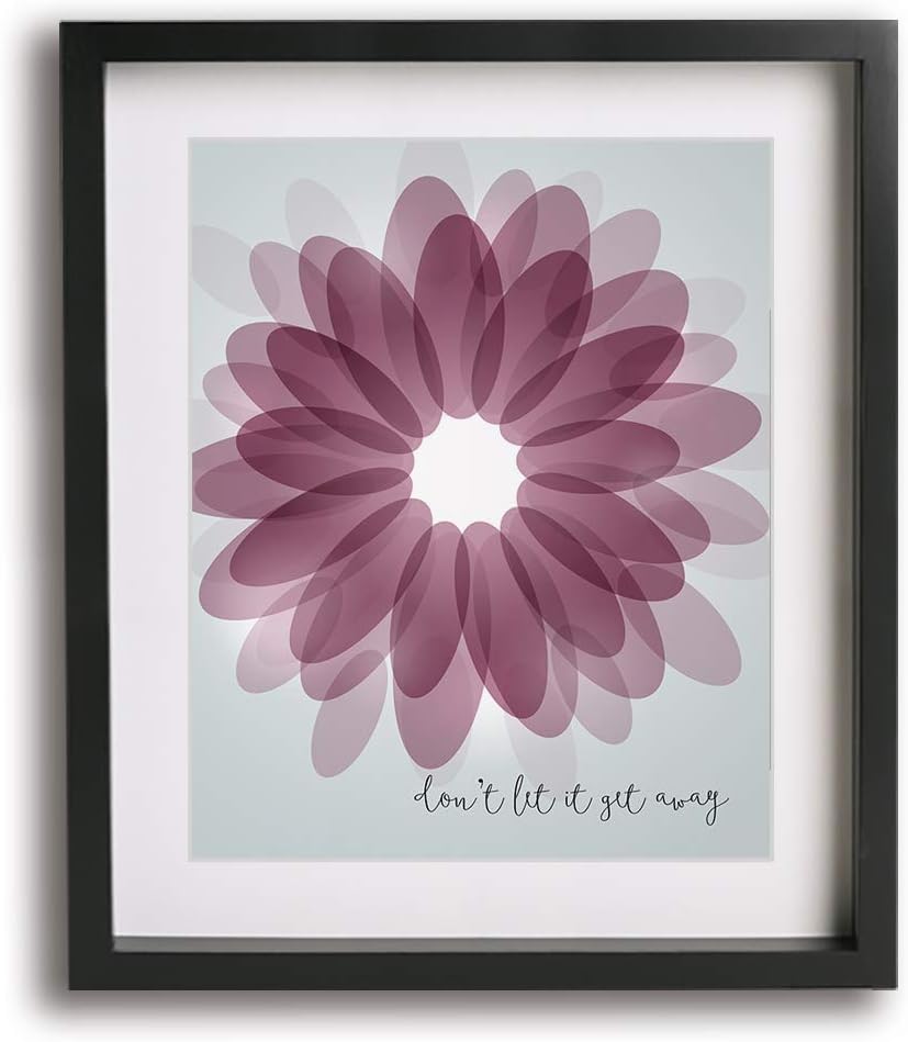 Beautiful Day - Song Lyric Wall Art Print, Modern Abstract Music Poster, Aesthetic Home Decor Folieage Leaves Illustration, Trendy Artwork For Living Room Bedroom (8x10" Unframed Print)