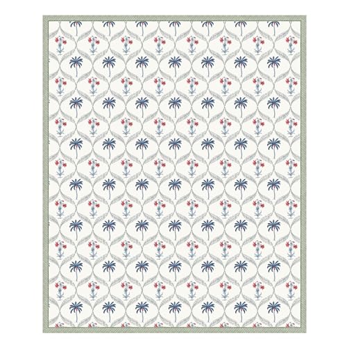 Image of DE CAMA Since 1997 | 100% Cotton 300 TC Premium King Size Bedsheet for Double Bed (90 x 108 Inch) with 2 Pillow Covers Set (17 x 27 Inch) Designer Printed Bedsheet Set - Magestic,White