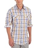  Timberland Thompson Vint - Camicia a Maniche Lunghe da Uomo, Multicolore, XXL