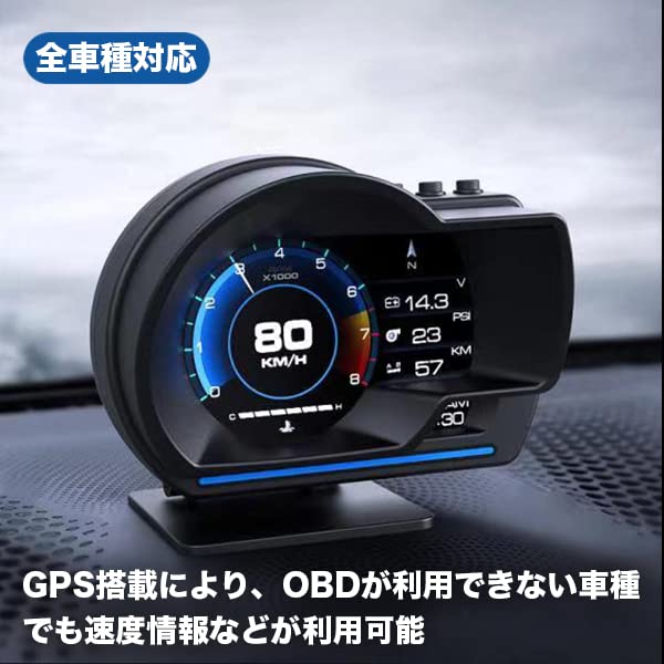 | OBDデジタルメーター Crossfield HUD OBD2対応 投影
