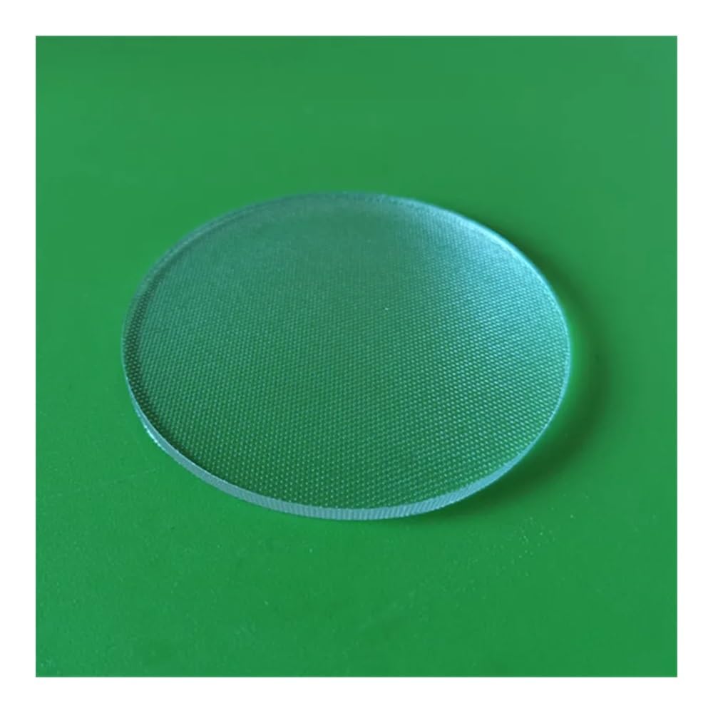 Microscope Anti-Glare Glare Cloth Pattern Glass Sheet LED high Transparency Optical Glass Plate Flat Transparent Downlight disc(110mm)
