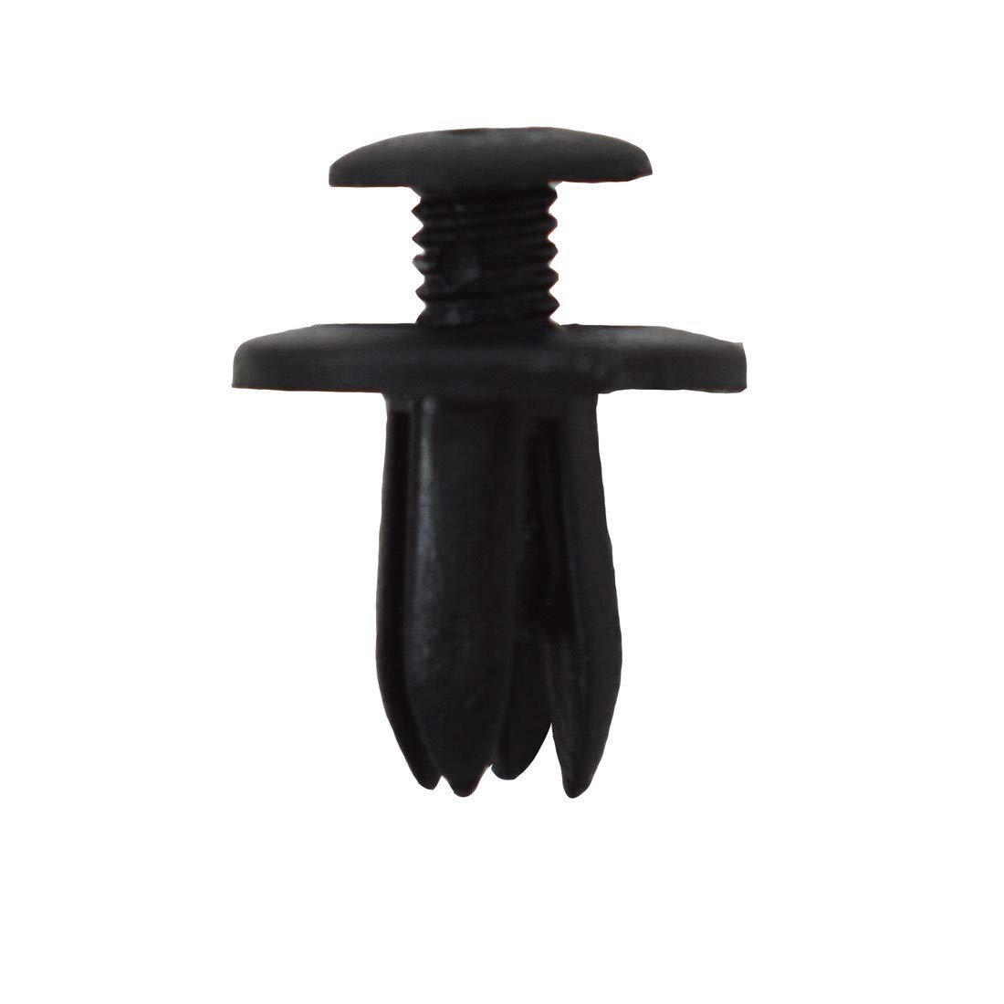 WFLNHB 100 Pcs Auto Car Door 6mm Hole Push Plastic Rivets Retainer Clips Black Replacement for Most Cars 91512SM4003