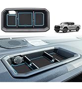 Set Tappetini Antiscivolo Muslogy Per Toyota Tundra 2022-2024 (30 Pezzi, Rosso) - Inserti Per Portabicchieri E Console
