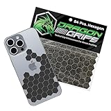 Dragon Grips Black Rubber Grip Tape - 84 Precut Hex Griptape Stickers (Pack of 1), Non-Slip Adhesive for Cell Phones, Controllers, Guns, and Mouse Grip Tape, Rubberized Durable Texture, Made in USA