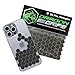 Dragon Grips Hexagon Decal Sticker Set of 57 Pieces 1/2 inch Wide 5/8 Point to Point for Phone Grip Stickers Mouse Laptop case Crafting